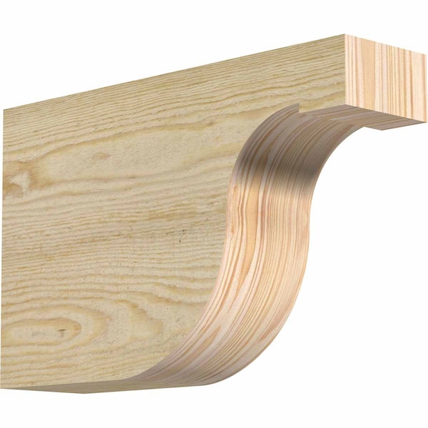 Ekena Millwork Del Monte Rough Sawn Rafter Tail, Douglas Fir, 4"W x 10"H x 16"L RFT04X10X16DEL00RDF - main